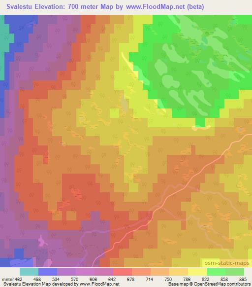 Svalestu,Norway Elevation Map