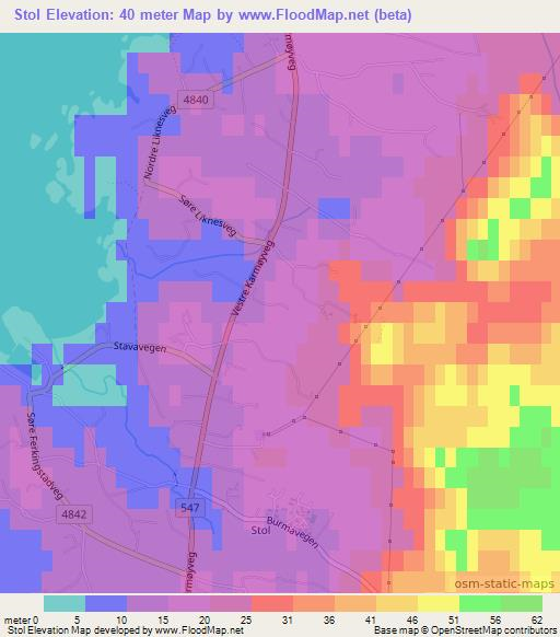 Stol,Norway Elevation Map