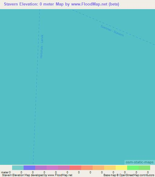 Stavern,Norway Elevation Map