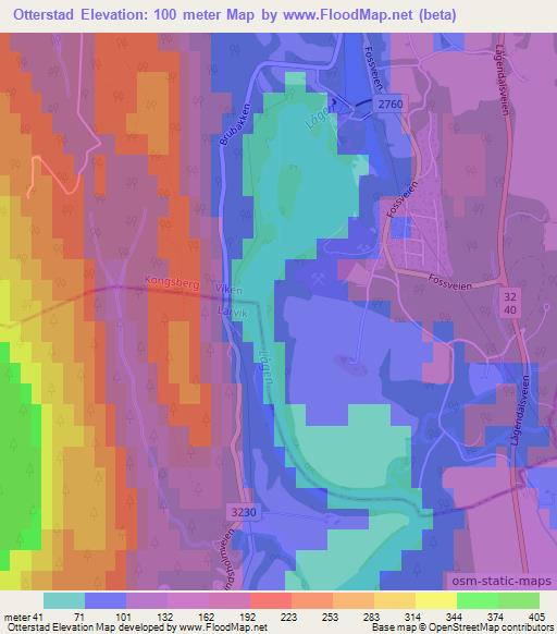 Otterstad,Norway Elevation Map