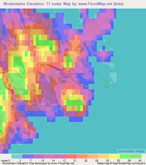 Mosterhamn,Norway Elevation Map