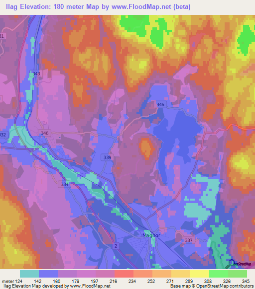 Ilag,Norway Elevation Map
