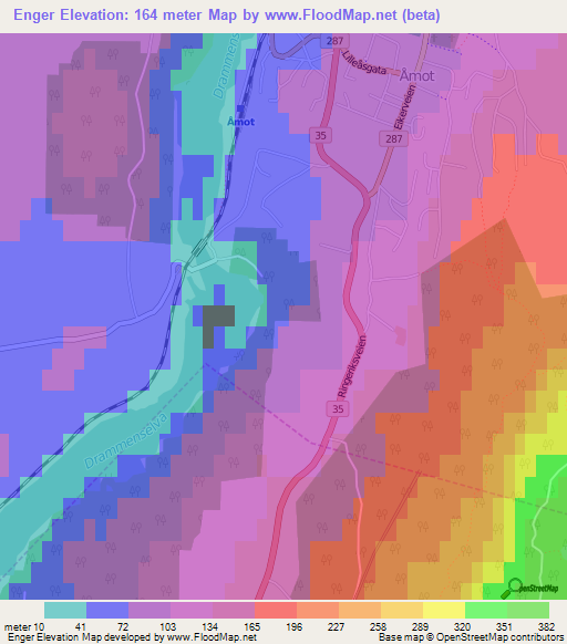 Enger,Norway Elevation Map