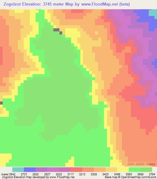Zogolzot,Ethiopia Elevation Map