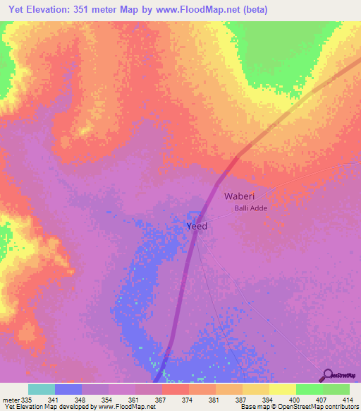 Yet,Ethiopia Elevation Map