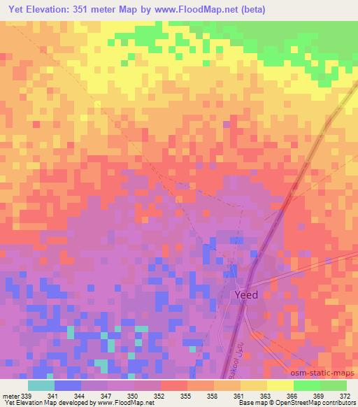 Yet,Ethiopia Elevation Map