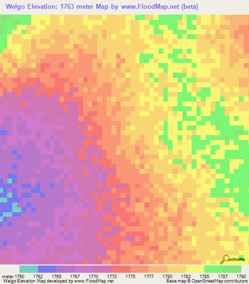 Welgo,Ethiopia Elevation Map