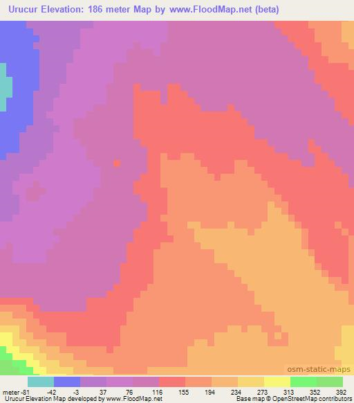 Urucur,Ethiopia Elevation Map
