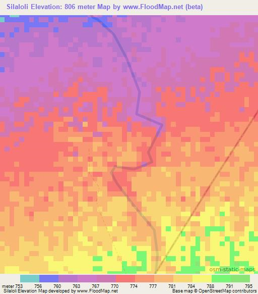 Silaloli,Ethiopia Elevation Map
