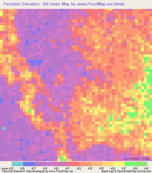 Pacchelo,Ethiopia Elevation Map