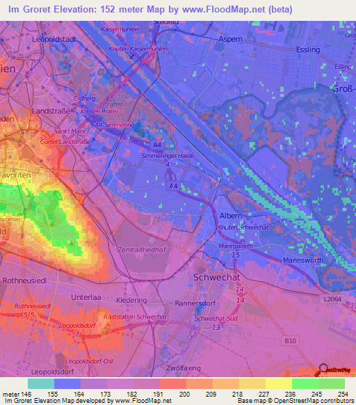 Im Groret,Austria Elevation Map