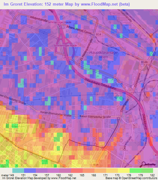 Im Groret,Austria Elevation Map