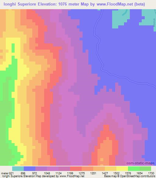 Ionghi Superiore,Ethiopia Elevation Map