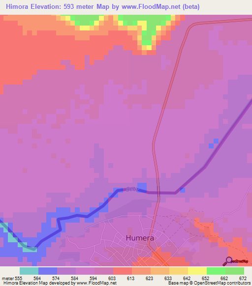 Himora,Eritrea Elevation Map