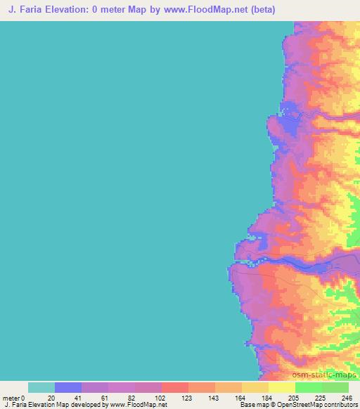 J. Faria,Angola Elevation Map