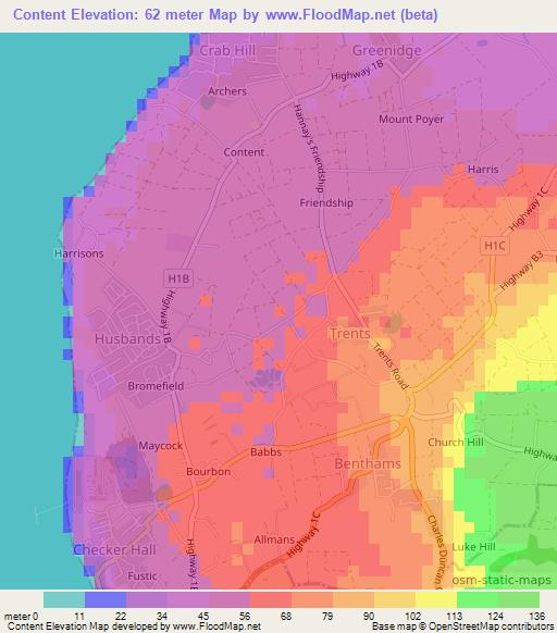 Content,Barbados Elevation Map