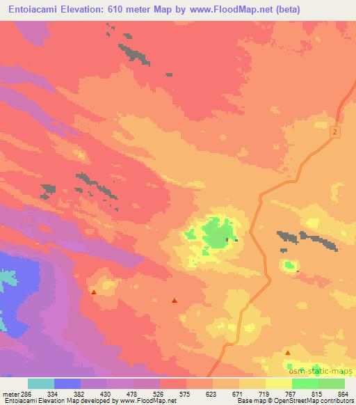 Entoiacami,Ethiopia Elevation Map