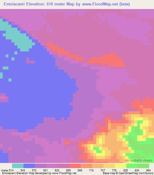 Entoiacami,Ethiopia Elevation Map