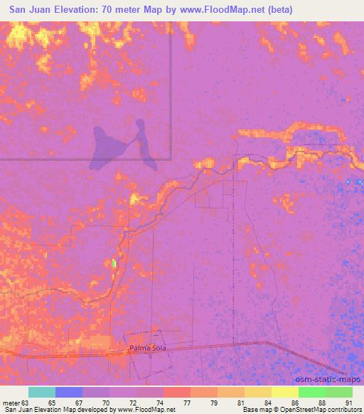 San Juan,Argentina Elevation Map