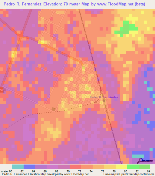 Pedro R. Fernandez,Argentina Elevation Map