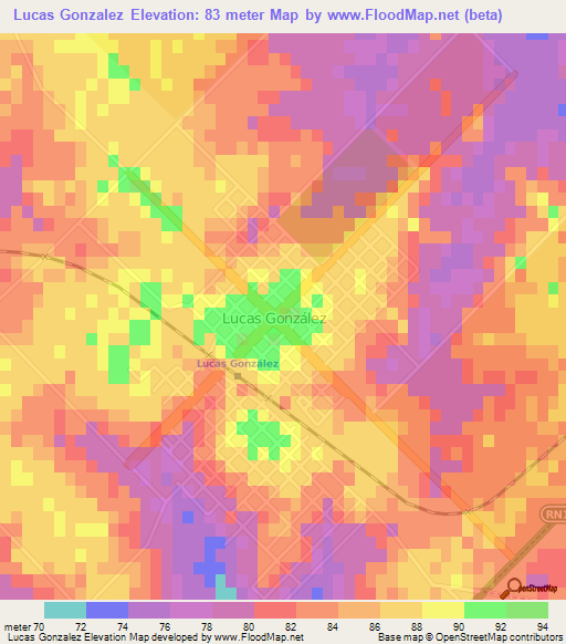 Lucas Gonzalez,Argentina Elevation Map