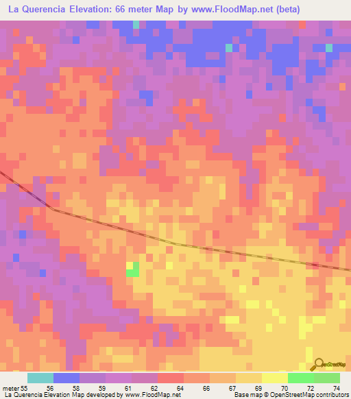 La Querencia,Argentina Elevation Map