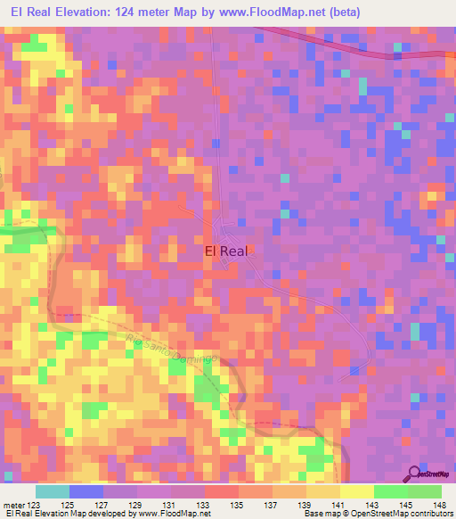 El Real,Venezuela Elevation Map