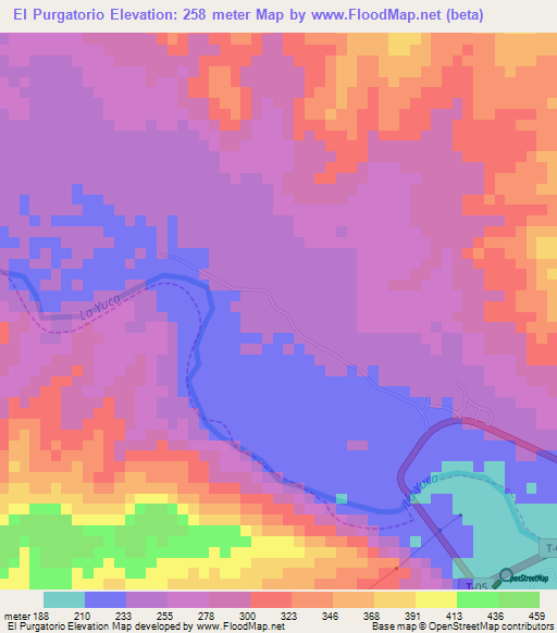 El Purgatorio,Venezuela Elevation Map