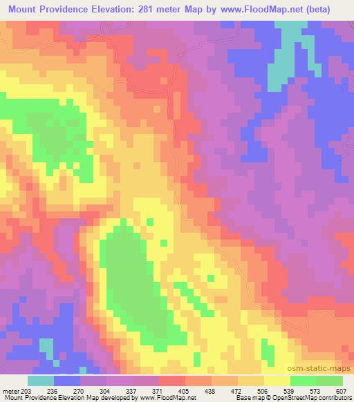 Mount Providence,Jamaica Elevation Map