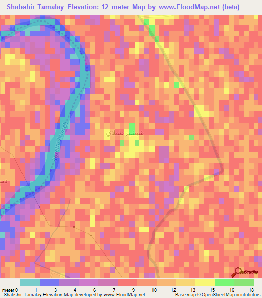 Shabshir Tamalay,Egypt Elevation Map