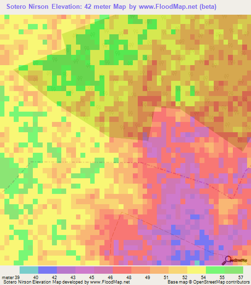 Sotero Nirson,Cuba Elevation Map