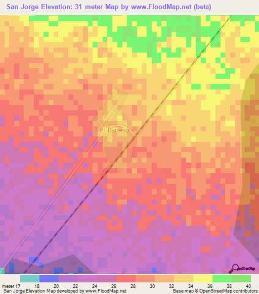 San Jorge,Cuba Elevation Map