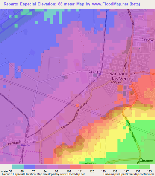 Reparto Especial,Cuba Elevation Map