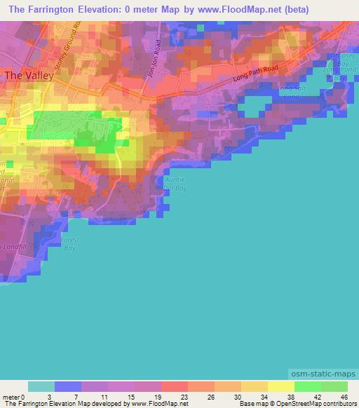 The Farrington,Anguilla Elevation Map