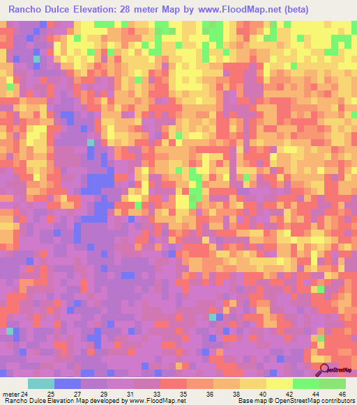 Elevation of Rancho Dulce,Guatemala Elevation Map, Topography, Contour