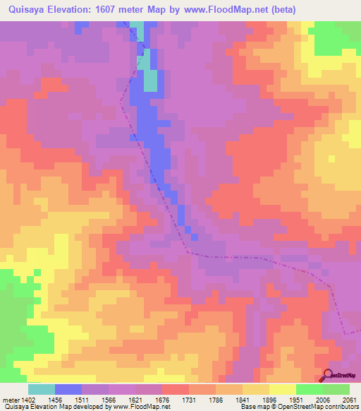 Quisaya,Guatemala Elevation Map