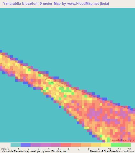 Yahurabila,Honduras Elevation Map