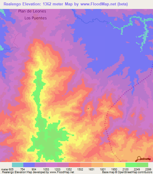 Realengo,Honduras Elevation Map