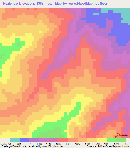 Realengo,Honduras Elevation Map