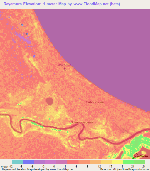 Rayamura,Honduras Elevation Map