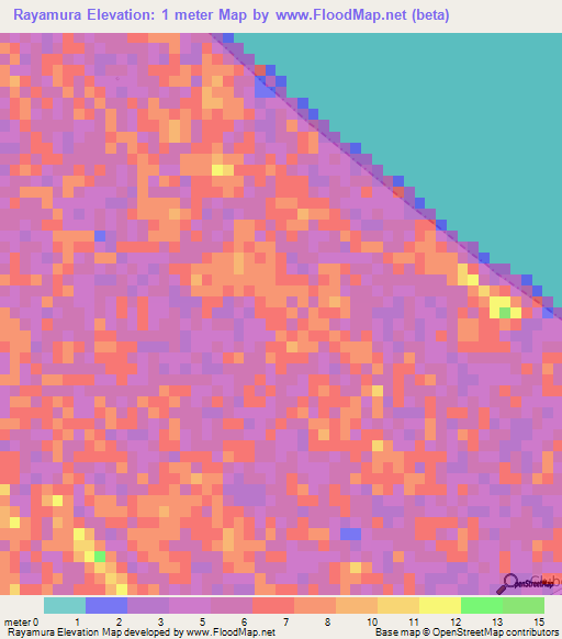 Rayamura,Honduras Elevation Map