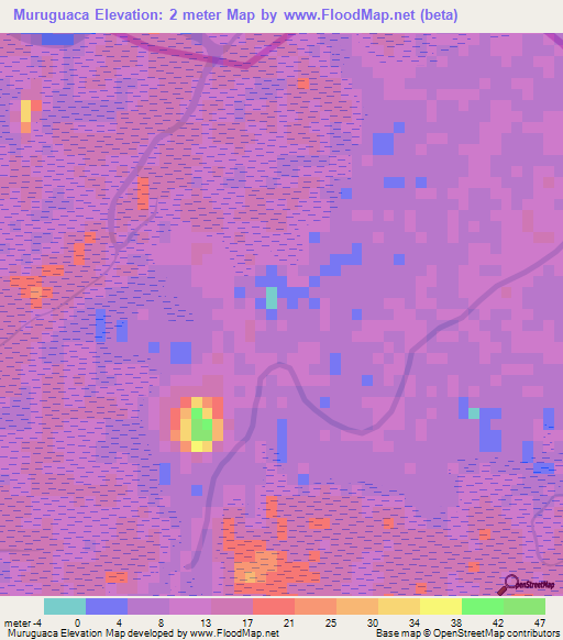 Muruguaca,Honduras Elevation Map