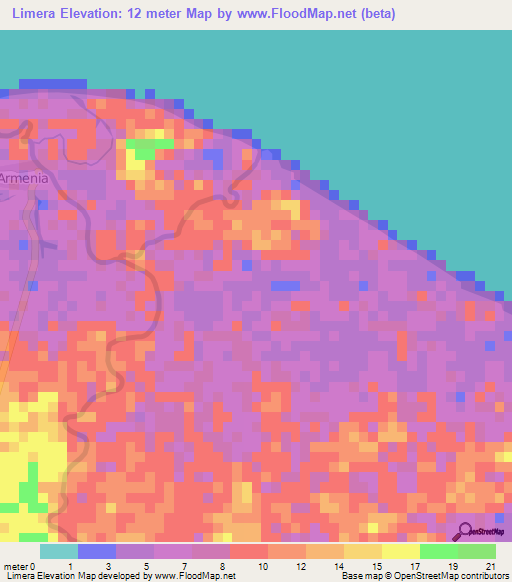 Limera,Honduras Elevation Map