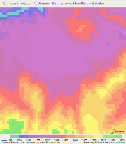 Guinope,Honduras Elevation Map