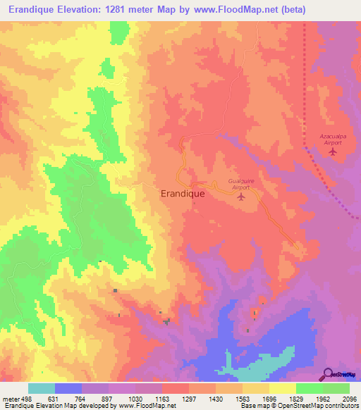 Erandique,Honduras Elevation Map
