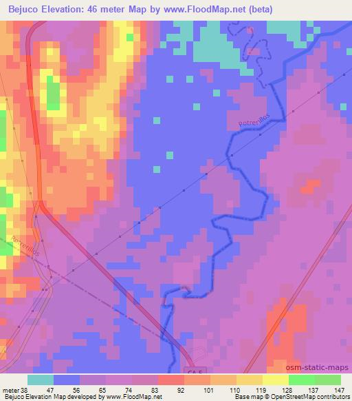 Bejuco,Honduras Elevation Map