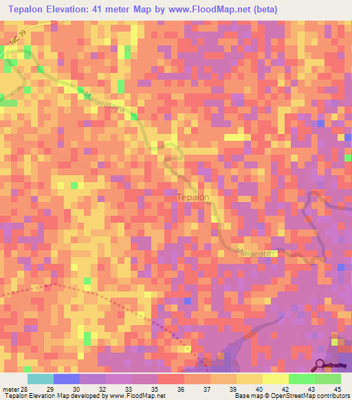 Tepalon,Nicaragua Elevation Map
