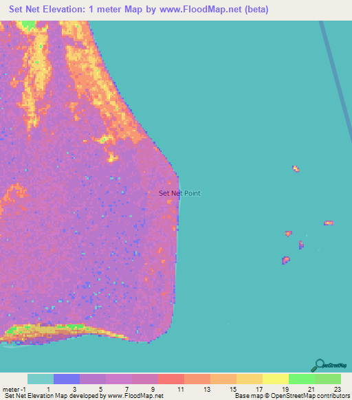 Set Net,Nicaragua Elevation Map