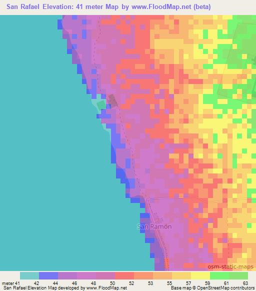 San Rafael,Nicaragua Elevation Map