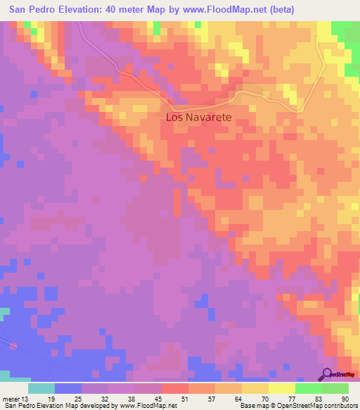 San Pedro,Nicaragua Elevation Map